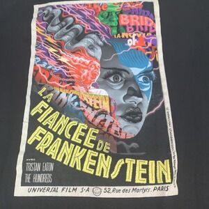The Hundreds Black L T-Shirt Bride Of Frankenstein Tristan Eaton Horror Grim